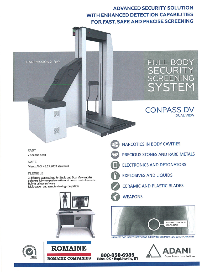 CONPASS SMART DV  DUAL VIEW X-RAY FULL BODY SCANNER 